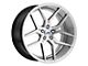 MACH Euro Concave ME.4 Hyper Silver Machined Wheel; 20x9 (08-23 RWD Challenger, Excluding Widebody)