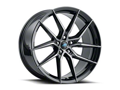 MACH Euro Concave ME.6 Glossy Carbon Black Wheel; 18x8; 35mm Offset (17-23 AWD Challenger)