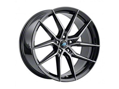 MACH Euro Concave ME.6 Glossy Carbon Black Wheel; Rear Only; 20x10; 42mm Offset (17-23 AWD Challenger)