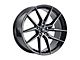 MACH Euro Concave ME.6 Glossy Carbon Black Wheel; Rear Only; 20x10 (17-23 AWD Challenger)