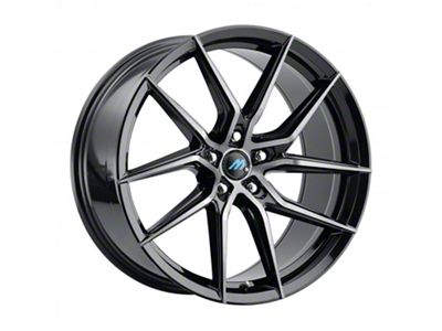 MACH Euro Concave ME.6 Glossy Carbon Black Wheel; Rear Only; 20x10 (17-23 AWD Challenger)
