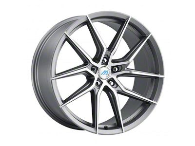 MACH Euro Concave ME.6 Titanium Gray Machined Wheel; 18x8 (17-23 AWD Challenger)