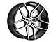MACH Euro Concave ME.4 Glossy Black Machined Wheel; Rear Only; 20x10.5 (11-23 RWD Charger, Excluding Widebody)