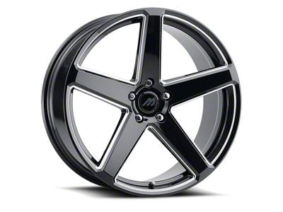 MACH Forged MF.15 Glossy Black Milled Wheel; Rear Only; 20x10.5; 20mm Offset (06-10 RWD Charger)