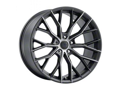 MACH Forged MF.10 Matte Carbon Black Wheel; Rear Only; 20x10; 42mm Offset (17-23 AWD Challenger)