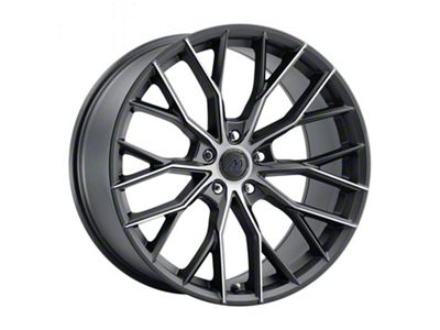 MACH Forged MF.10 Matte Carbon Black Wheel; Rear Only; 20x10 (17-23 AWD Challenger)