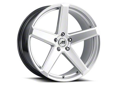 MACH Forged MF.15 Hyper Silver Milled Wheel; Rear Only; 20x10.5; 20mm Offset (08-23 RWD Challenger, Excluding Widebody)