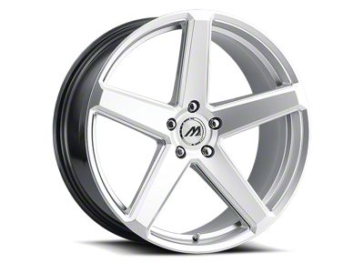 MACH Forged MF.15 Hyper Silver Milled Wheel; Rear Only; 20x10.5; 38mm Offset (17-23 AWD Challenger)