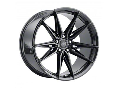 MACH Forged MF.5 Metallic Black Wheel; Rear Only; 20x10.5; 20mm Offset (08-23 RWD Challenger, Excluding Widebody)