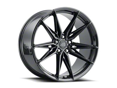 MACH Forged MF.5 Metallic Black Wheel; Rear Only; 20x10.5; 45mm Offset (17-23 AWD Challenger)