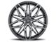 MACH Forged MF.6 Glossy Carbon Black Wheel; Rear Only; 20x10 (17-23 AWD Challenger)