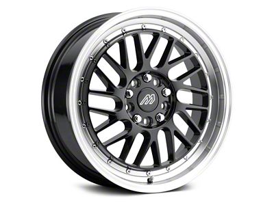 MACH Performance MP.42 Glossy Black Machined Wheel; 17x7.5 (17-23 AWD Challenger)