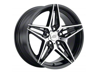MACH Performance MP.56 Glossy Black Machined Wheel; 18x8; 42mm Offset (17-23 AWD Challenger)