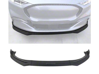 3-Piece Chin Spoiler; Matte Black (21-25 Mustang Mach-E, Excluding GT)