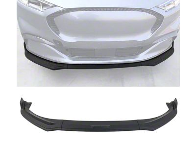 3-Piece Chin Spoiler; Matte Black (21-24 Mustang Mach-E, Excluding GT)