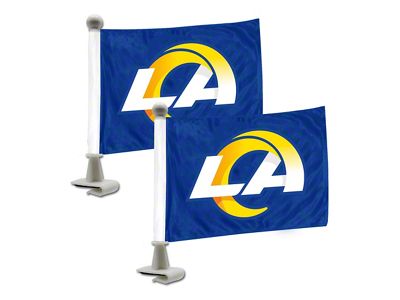 Ambassador Flags with Los Angeles Rams Logo; Blue (Universal; Some Adaptation May Be Required)