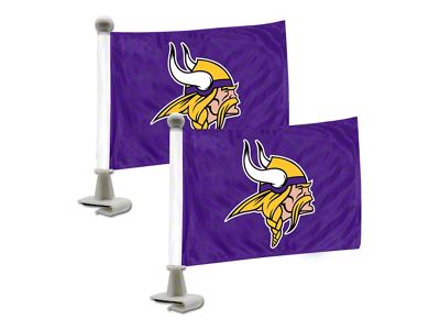 Ambassador Flags with Minnesota Vikings Logo; Teal (Universal; Some Adaptation May Be Required)