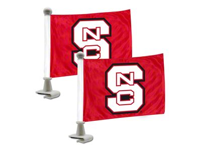 Ambassador Flags with NC State University Logo; Red (Universal; Some Adaptation May Be Required)