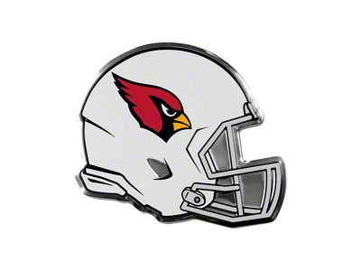 Arizona Cardinals Embossed Helmet Emblem; Red (Universal; Some Adaptation May Be Required)