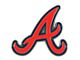 Atlanta Braves Emblem; Red (Universal; Some Adaptation May Be Required)