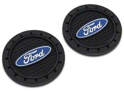 Auto Coasters with Ford Logo (Universal; Some Adaptation May Be Required)