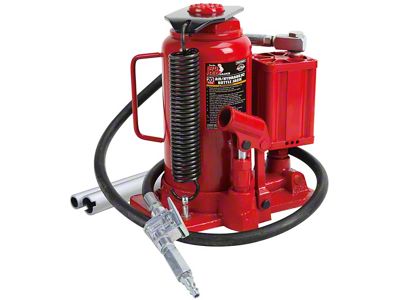 Big Red Air Hydraulic Bottle Jack; 20-Ton Capacity