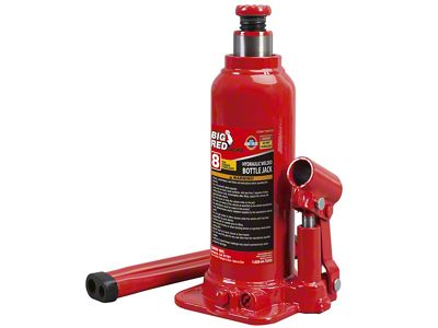 Big Red Hydraulic Bottle Jack; 8-Ton Capacity