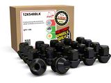 Black OEM Style Lug Nuts; 13/16-Inch; Set of 20 (21-26 Mustang Mach-E)