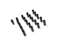 Black XL Tuner Lug Nuts; M14 x 1.5; Set of 20 (21-26 Mustang Mach-E)