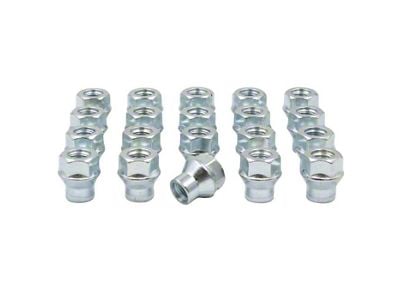 Bright Zinc OE ET Bulge Acorn Lug Nut Kit; 14mm x 1.5; Set of 20 (21-24 Mustang Mach-E)