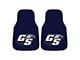 Carpet Front Floor Mats with Georgia Southern University Logo; Blue (Universal; Some Adaptation May Be Required)