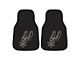 Carpet Front Floor Mats with San Antonio Spurs Logo; Black (Universal; Some Adaptation May Be Required)