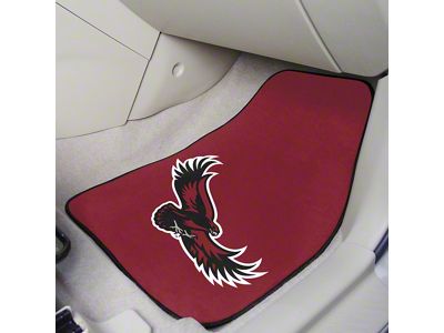 Carpet Front Floor Mats with St. Joseph's University Logo; Maroon (Universal; Some Adaptation May Be Required)