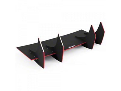 Centa VR4 Rear Diffuser; Dry Carbon Fiber Vinyl (21-24 Mustang Mach-E)