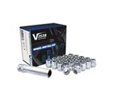 Chrome Open Acorn Spline Lug Nuts for Aftermarket Wheels; M14x1.5; Set of 32 (21-25 Mustang Mach-E)