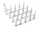 Chrome Spike Lug Nut Kit; 14mm x 1.5; Set of 20 (21-26 Mustang Mach-E)