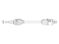 CV Axle Assembly; Front Passenger Side (21-25 Mustang Mach-E)