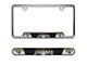 Embossed License Plate Frame with Jacksonville Jaguars Logo; Black (Universal; Some Adaptation May Be Required)
