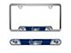 Embossed License Plate Frame with Los Angeles Rams Logo; Blue (Universal; Some Adaptation May Be Required)