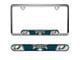 Embossed License Plate Frame with Philadelphia Eagles Logo; Green (Universal; Some Adaptation May Be Required)