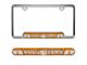 Embossed License Plate Frame with University of Tennessee Logo; Orange (Universal; Some Adaptation May Be Required)
