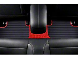 F1 Hybrid Front and Rear Floor Mats; Full Red (21-24 Mustang Mach-E)