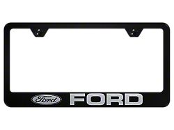 Ford Laser Etched License Plate Frame (Universal; Some Adaptation May Be Required)