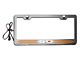 Illuminated License Plate Frame with 5.0 Logo; Orange Inlay (Universal; Some Adaptation May Be Required)