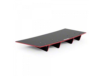 Jesky VR4 Rear Diffuser; Gloss Carbon Fiber Vinyl (21-25 Mustang Mach-E)