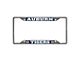 License Plate Frame with Auburn University Logo; Chrome (Universal; Some Adaptation May Be Required)