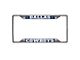 License Plate Frame with Dallas Cowboys Logo; Navy (Universal; Some Adaptation May Be Required)