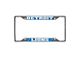 License Plate Frame with Detroit Lions Logo; Blue (Universal; Some Adaptation May Be Required)