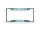 License Plate Frame with Jacksonville Jaguars Logo; Black (Universal; Some Adaptation May Be Required)