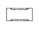 License Plate Frame with Kansas State University Logo; Purple (Universal; Some Adaptation May Be Required)